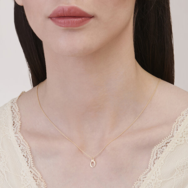 Altın Ö Harfi Kolye