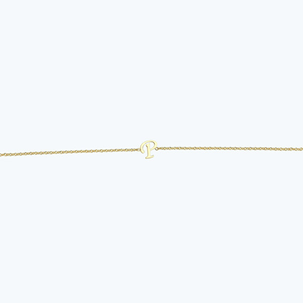 Altın P Harfi Bileklik