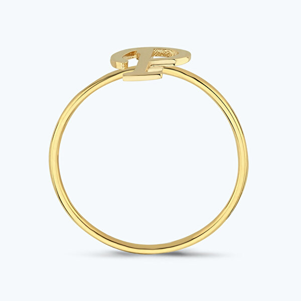 Altın P Harfi Yüzük