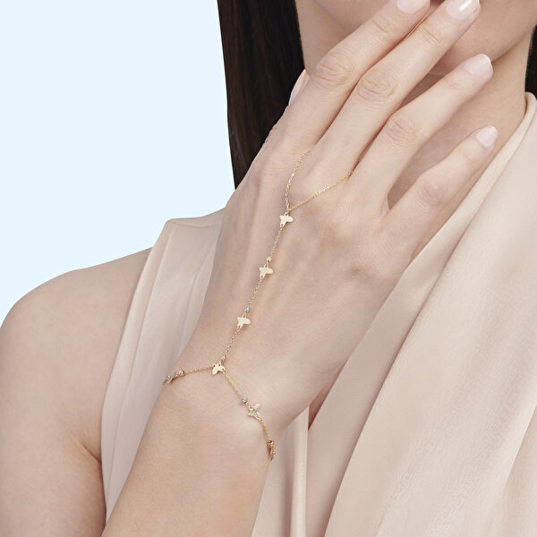 Altın Kelebek Şahmeran Bileklik