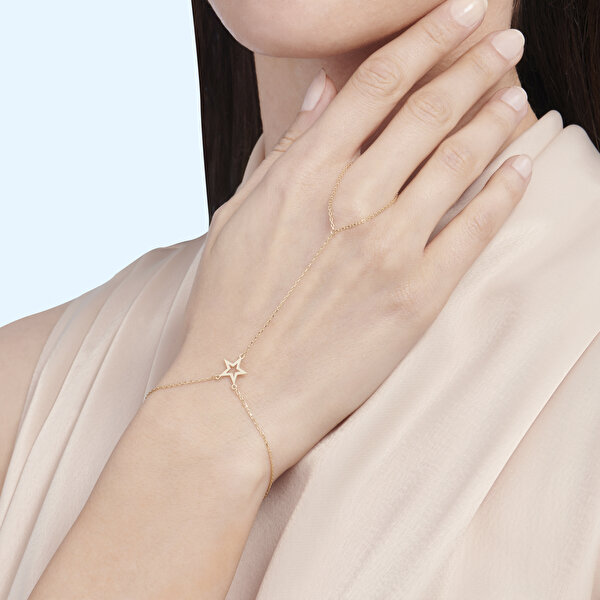 Altın Yıldız Şahmeran Bileklik