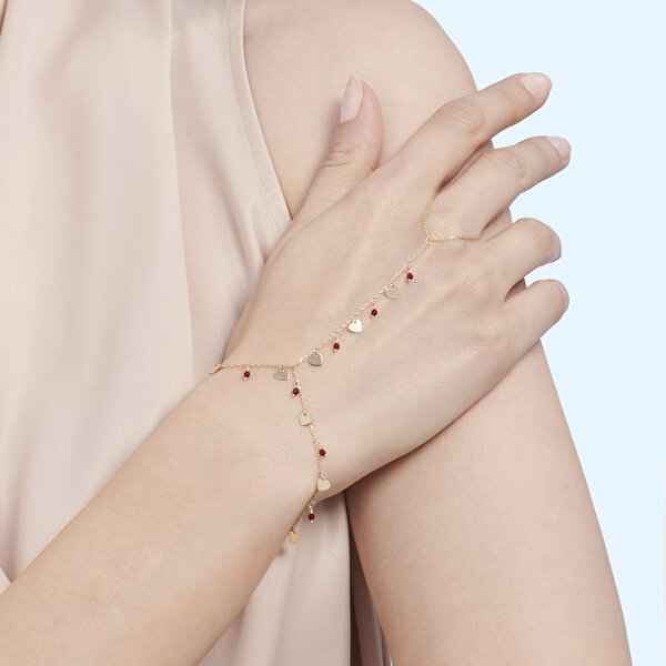 Altın Kalp Şahmeran Bileklik