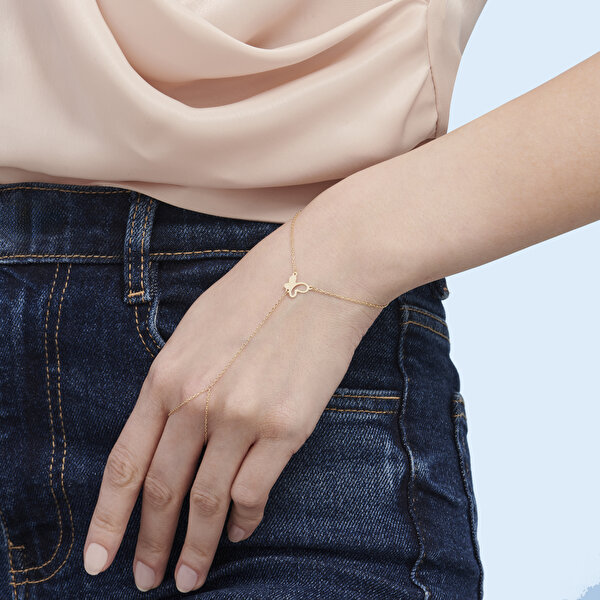 Altın Kelebek Şahmeran Bileklik