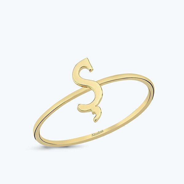 Altın Ş Harfi Yüzük