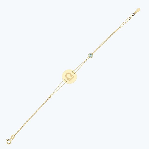 Altınbaş Burç Terazi Bileklik