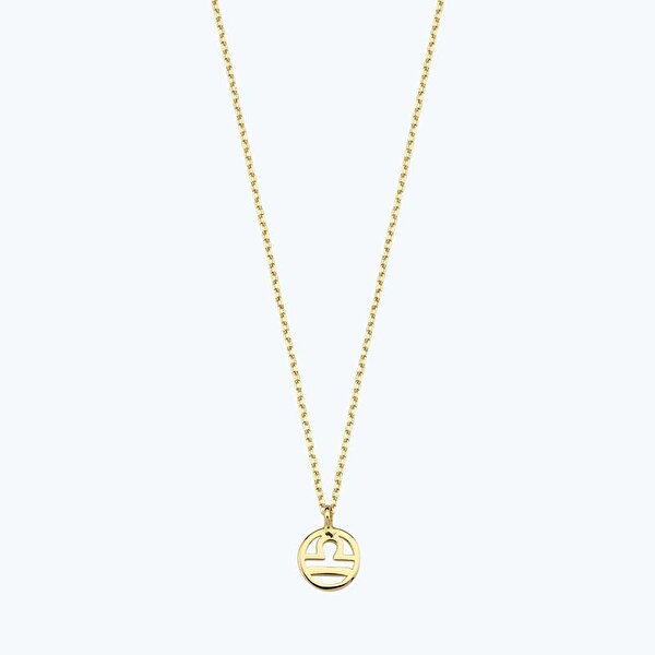 Altın Burç Terazi Kolye