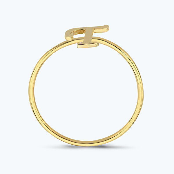 Altın T Harfi Yüzük