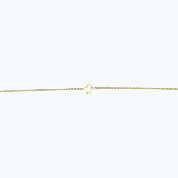 Altın Ü Harfi Bileklik