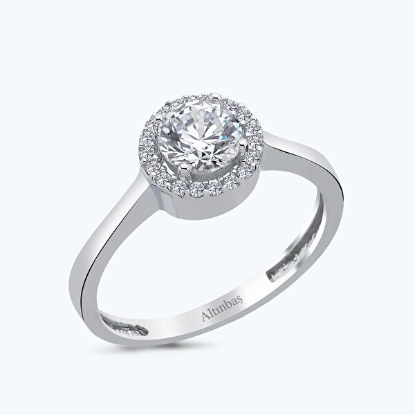 Altın Yuvarlak Taşlı  Yüzük