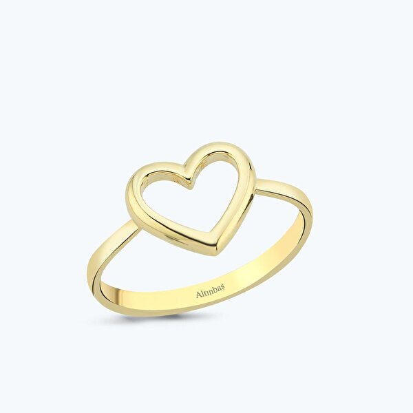 Altın Kalp Yüzük