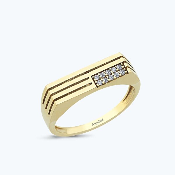 Altın Taşlı Yüzük