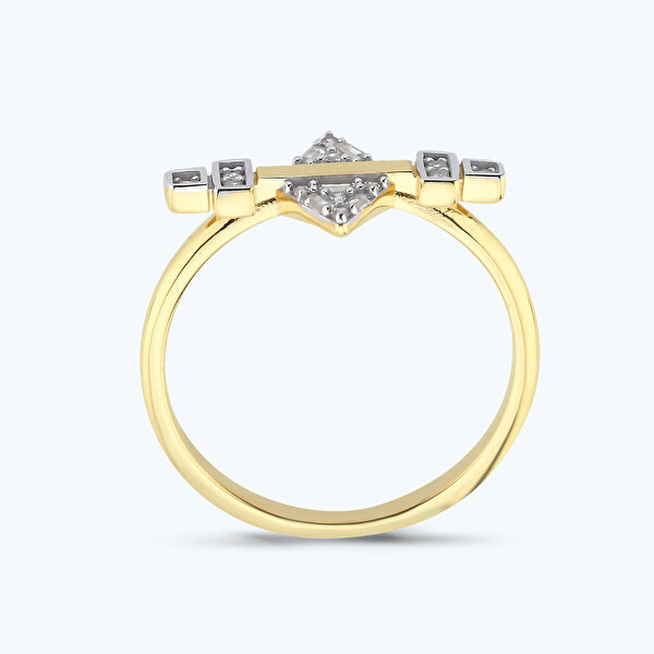 Altın Taşlı Yüzük