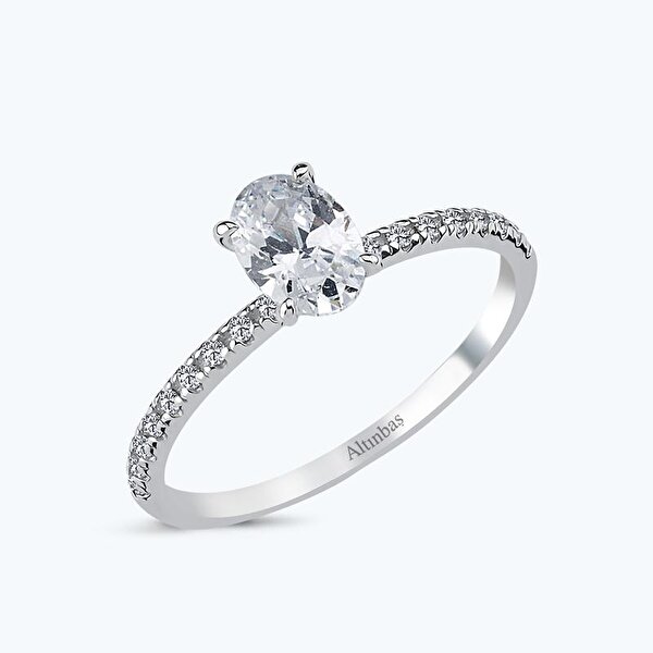 Altın Sırataş Oval Yüzük