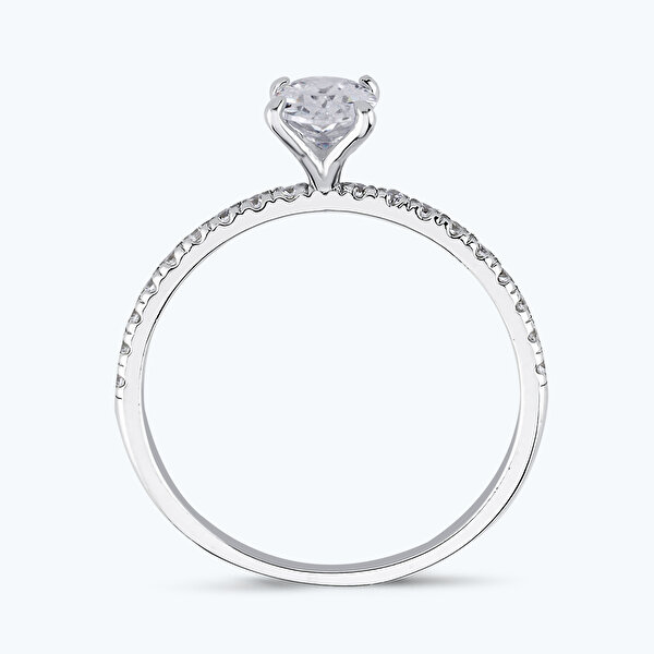 Altın Sırataş Oval Yüzük