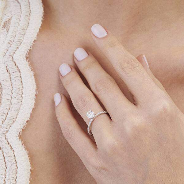 Altın Sırataş Oval Yüzük