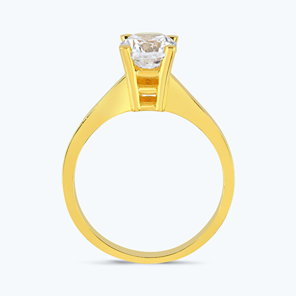 22 Ayar Altın Tektaş Yüzük