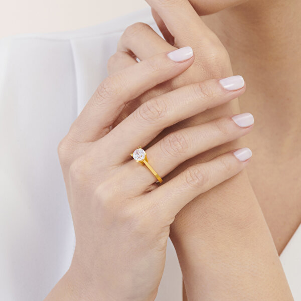 22 Ayar Altın Tektaş Yüzük