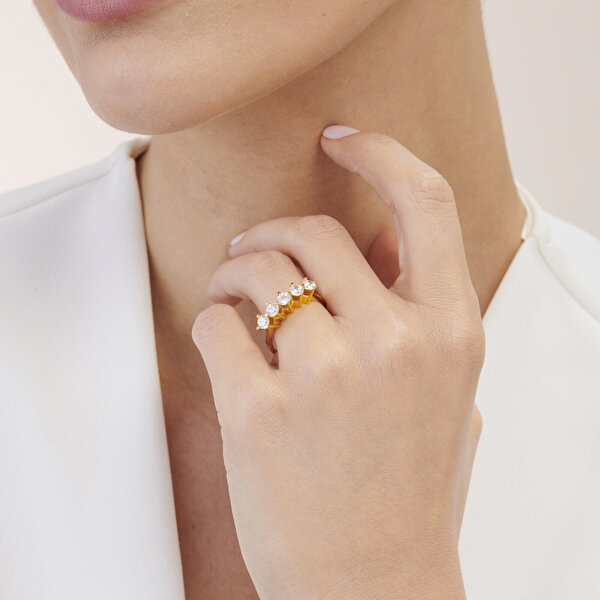 22 Ayar Altın Beştaş Yüzük