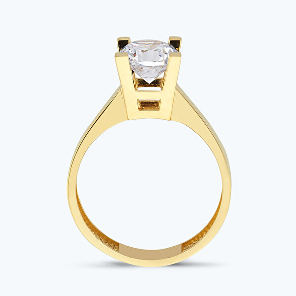 Altın Tektaş Yüzük