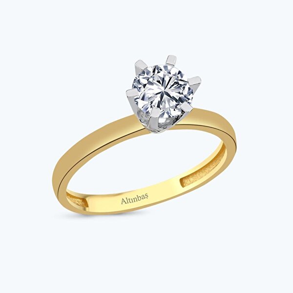 Altın Tektaş Yüzük