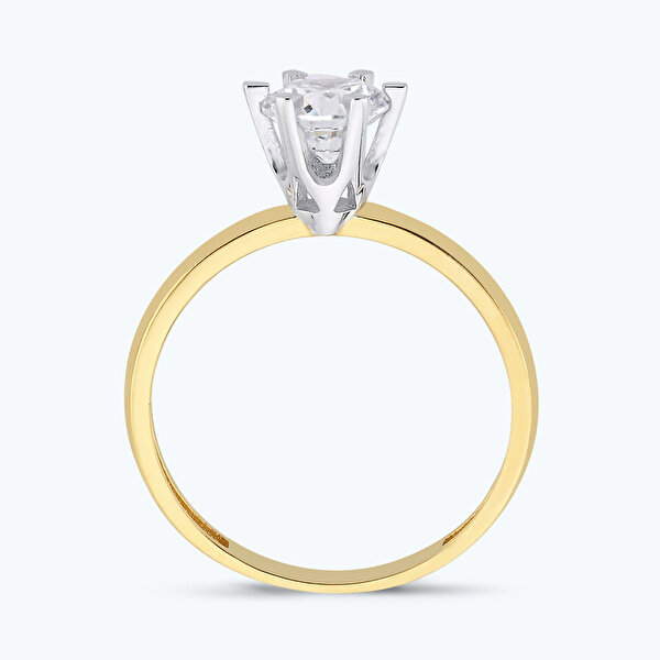 Altın Tektaş Yüzük