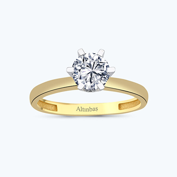 Altın Tektaş Yüzük