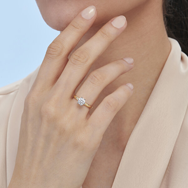 Altın Tektaş Yüzük