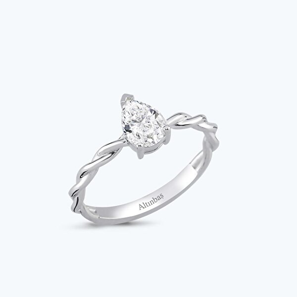 Altın Damla Tektaş Yüzük