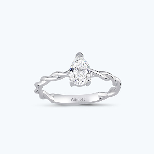 Altın Damla Tektaş Yüzük