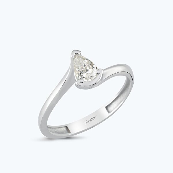 Altın Damla Tektaş Yüzük