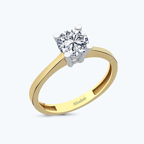 Altın Tektaş Yüzük