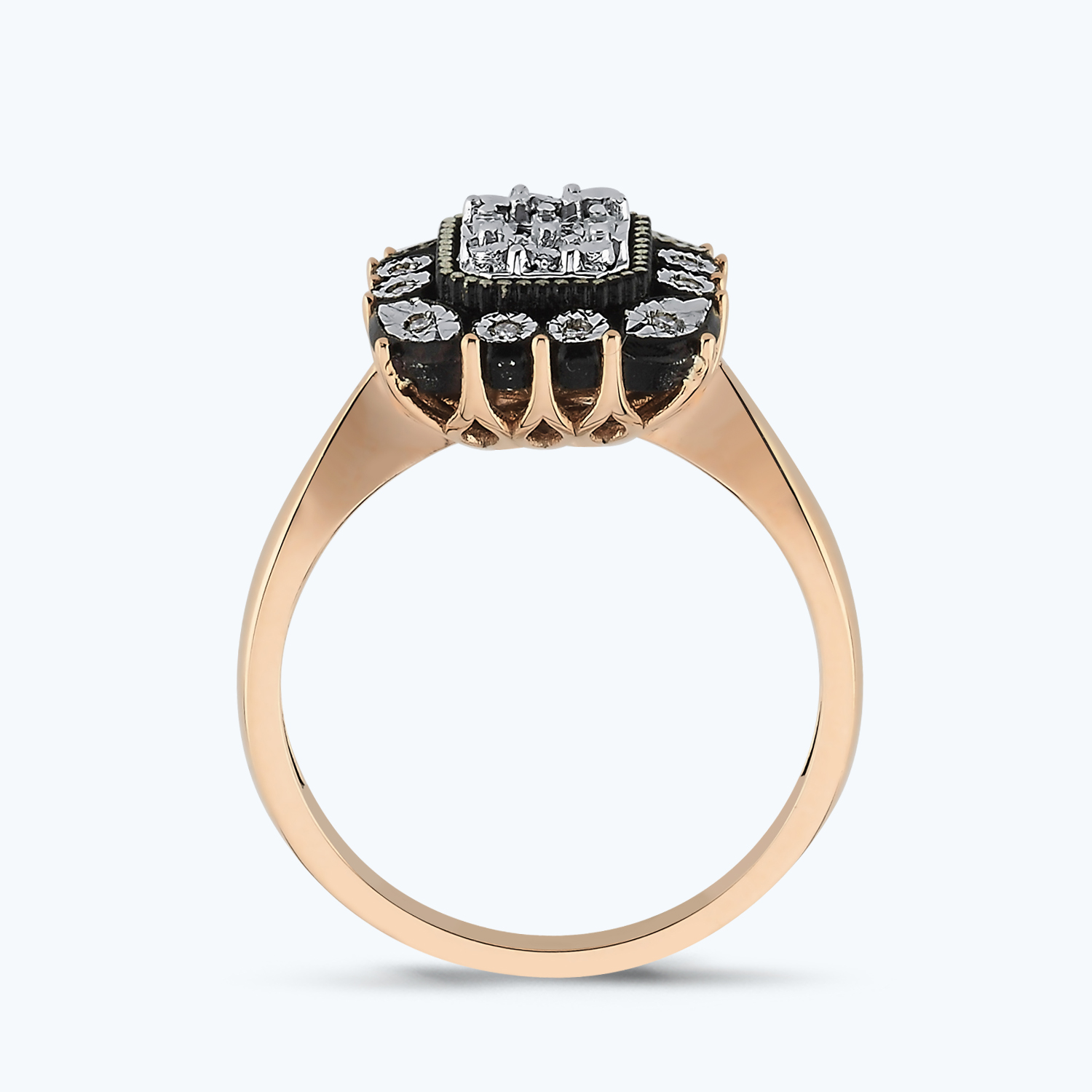 0.10 Karat Elmas Baget Yüzük