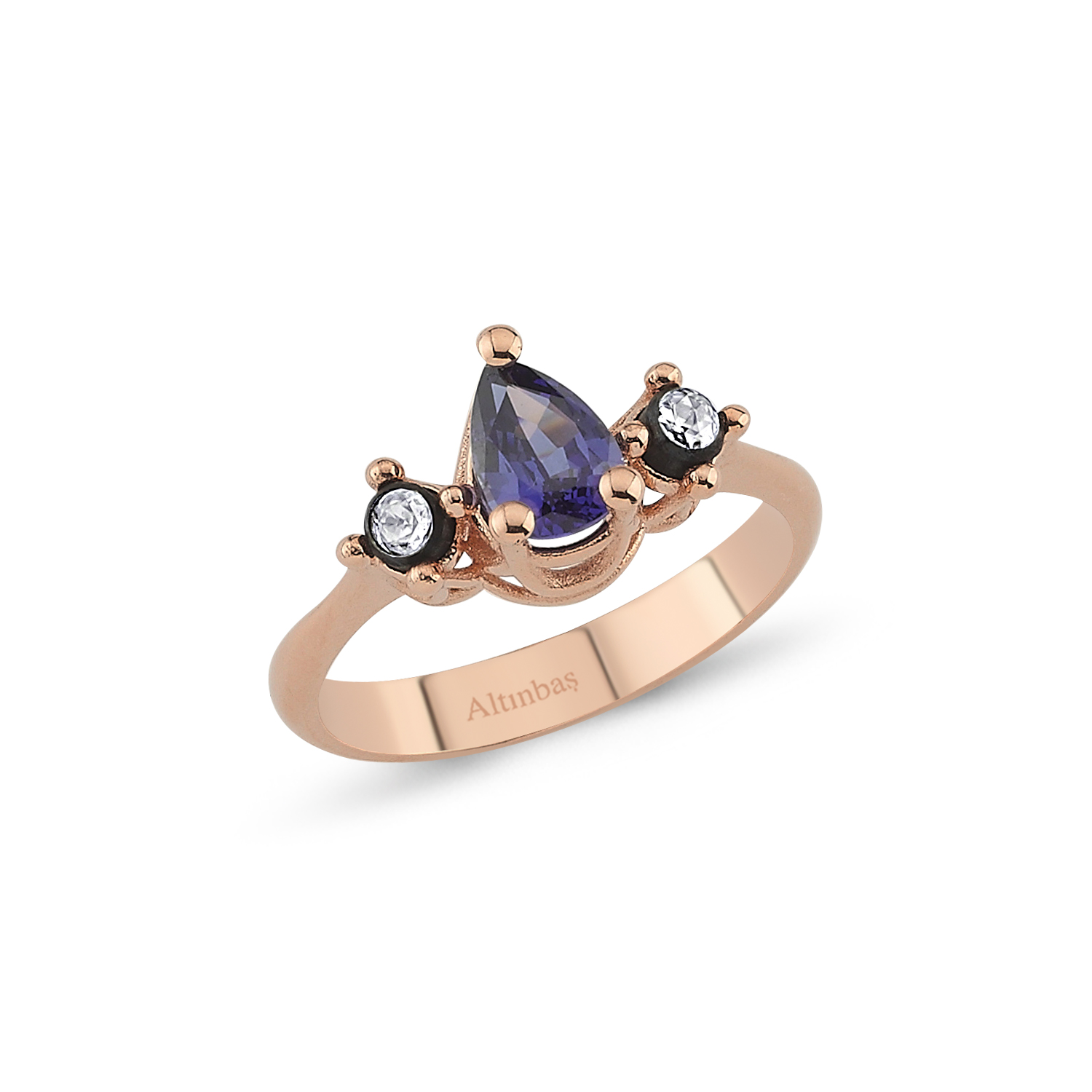 0.07 Carat Sapphire Diamond Ring