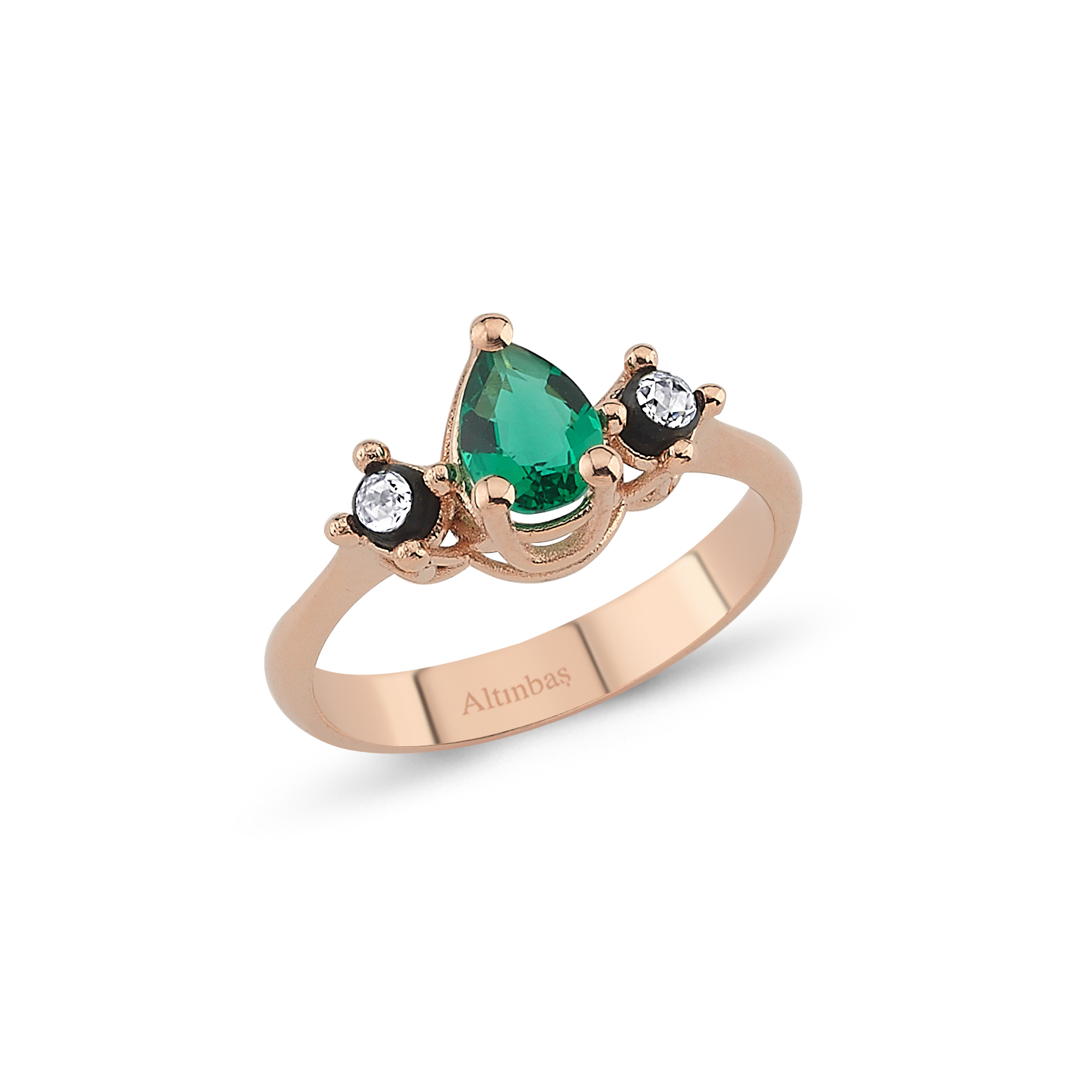0.05 Carat Emerald Diamond Ring