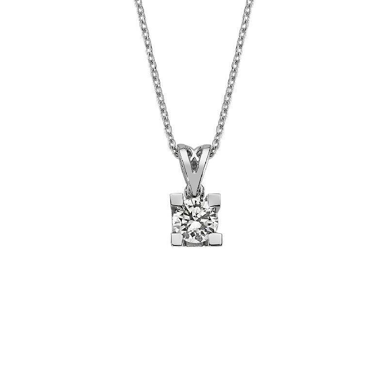 0.04 Carat Solitaire Diamond Necklace
