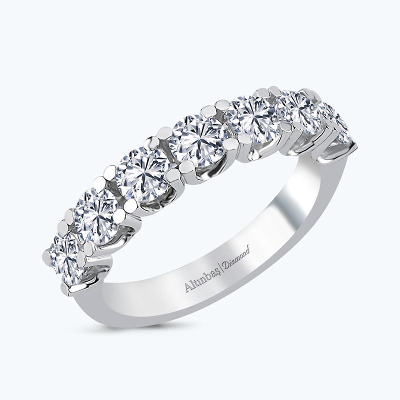0.28 Carat Seven Stone Diamond Ring
