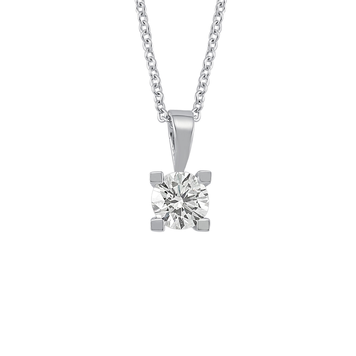 0.10 Carat Solitaire Diamond Necklace