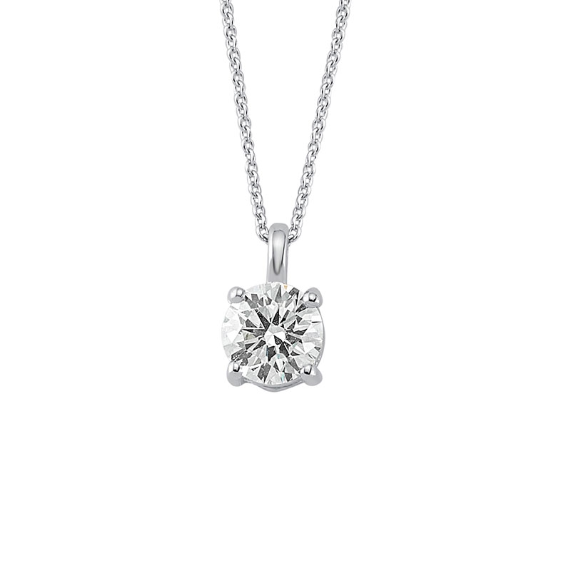0.32 Carat Solitaire Diamond Necklace