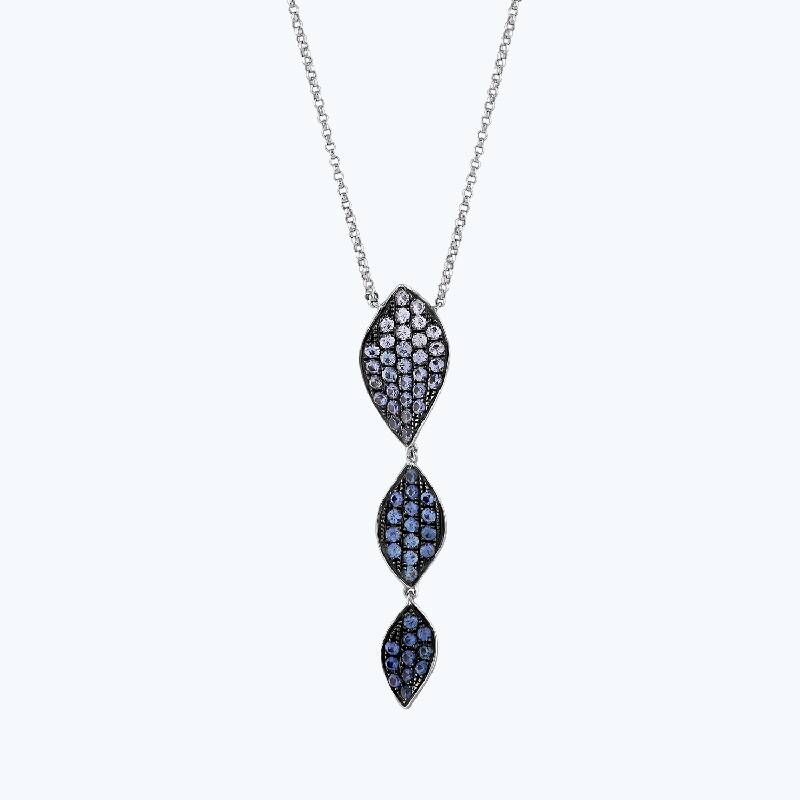 1.21 Carat Sapphire Diamond Necklace