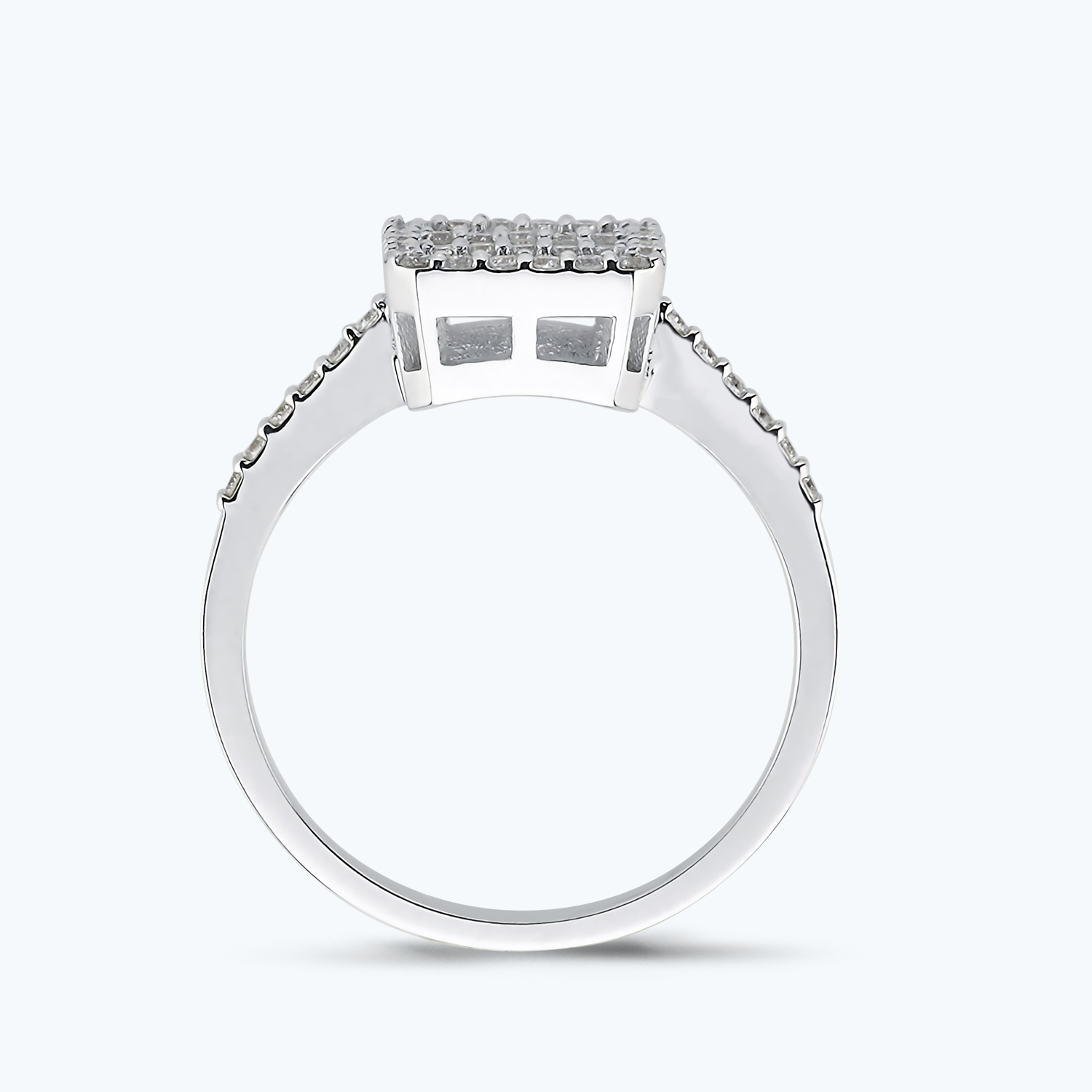 0.59 Karat Pırlanta Baget Yüzük