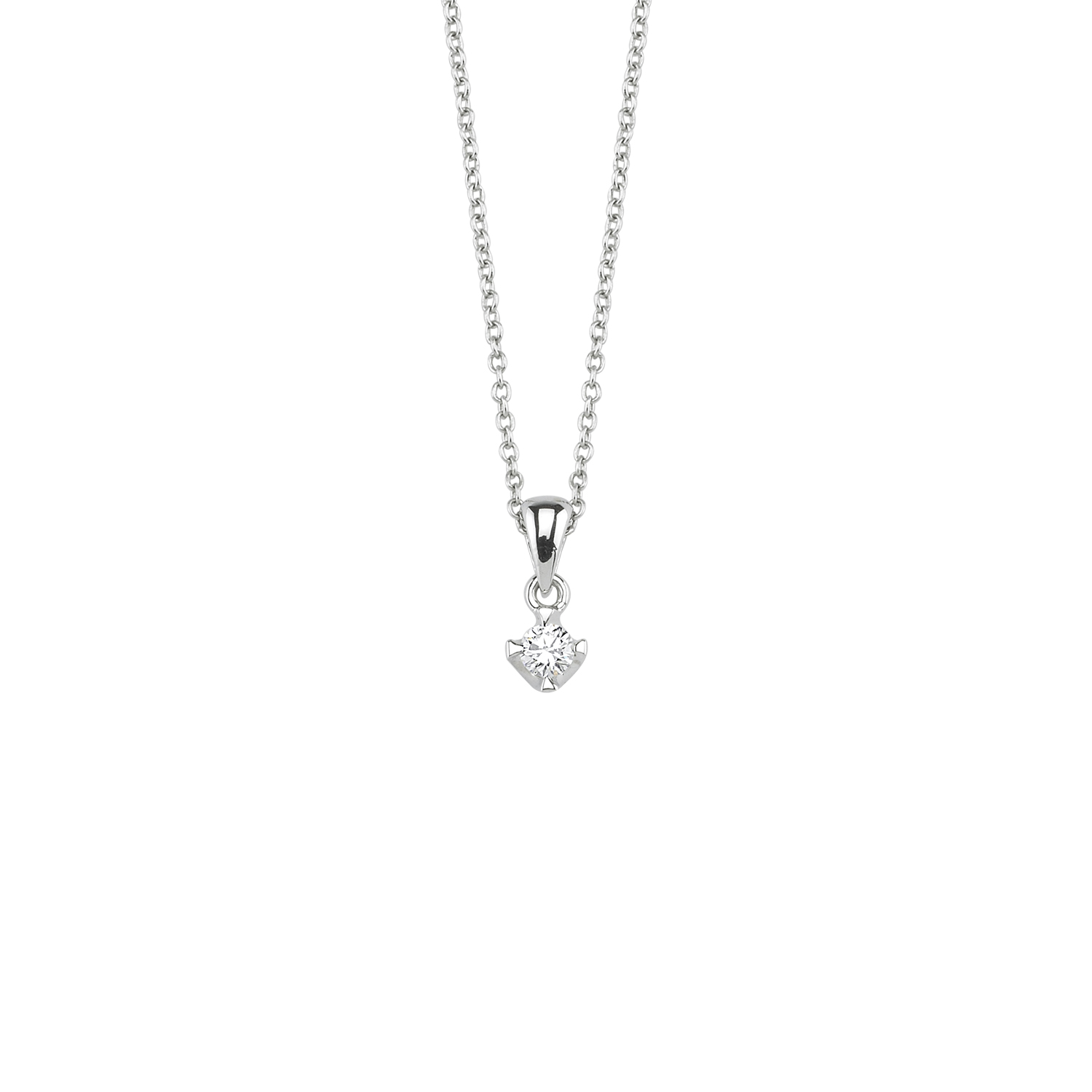0.24 Carat Solitaire Diamond Necklace