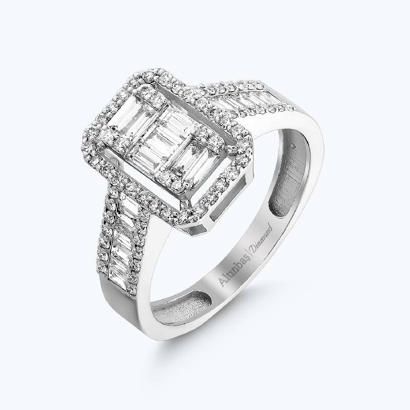 0.91 Carat Baguette Diamond Ring