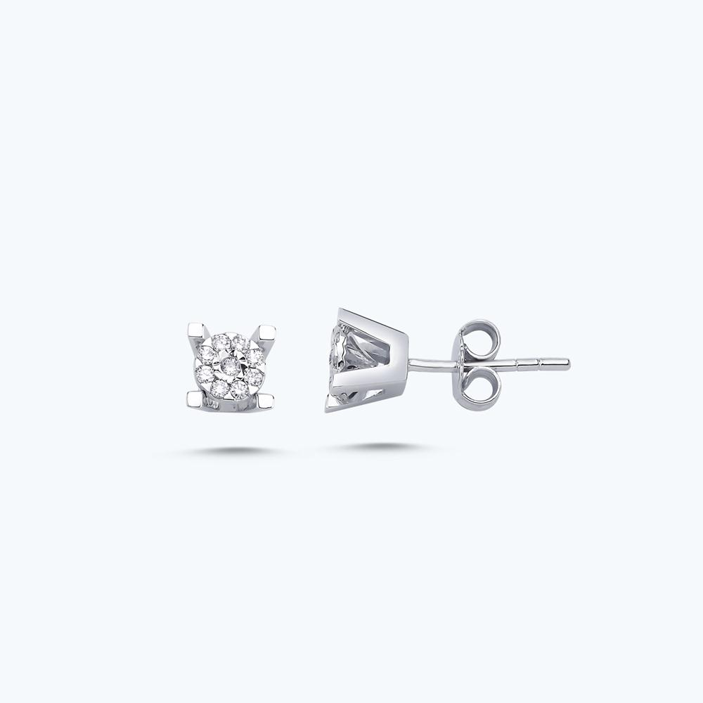 0.18 Carat Solitaire Diamond Earring