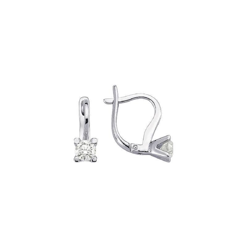 0.60 Carat Solitaire Diamond Earring