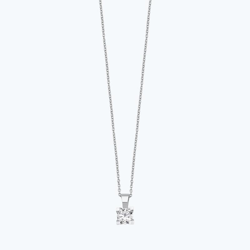 0.28 Carat Solitaire Diamond Necklace