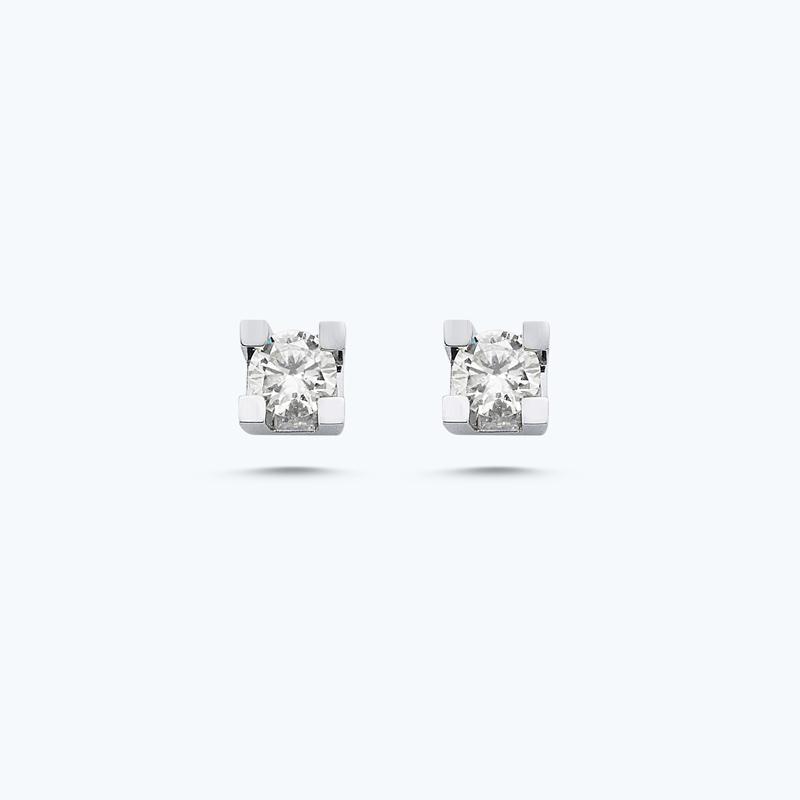 0.46 Carat Solitaire Diamond Earring