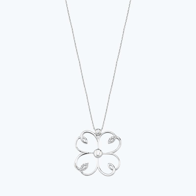 0.07 Carat Diamond Necklace- Mariposa