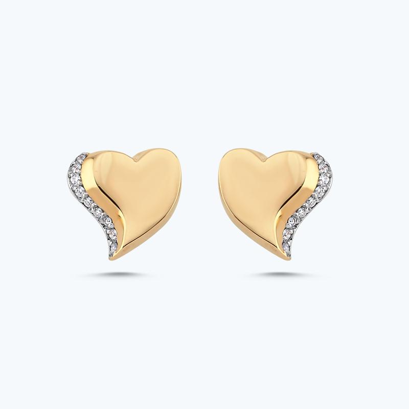 0.11 Carat Charlotte Heart Diamond Earring