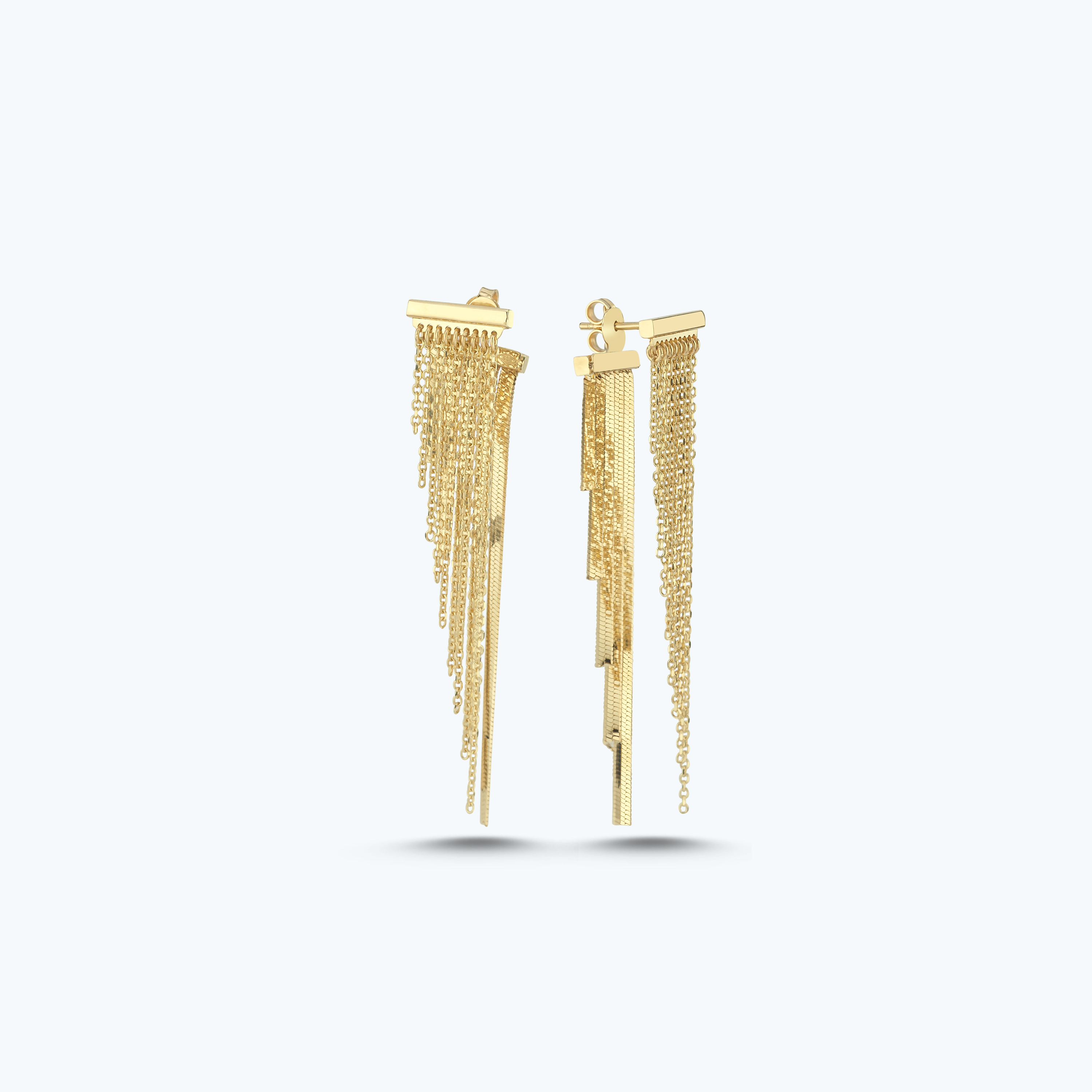 Altın Sallantılı Küpe