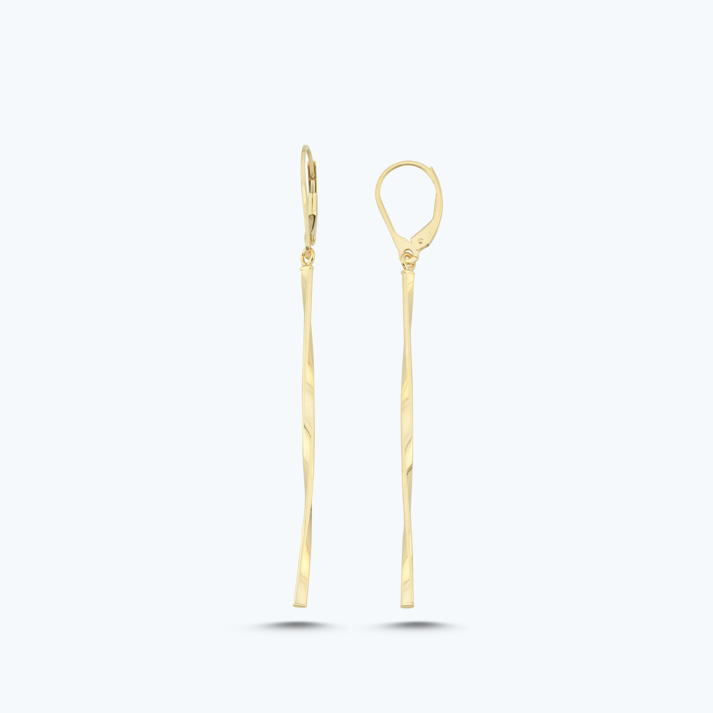 Altın Sallantılı Çubuk Küpe